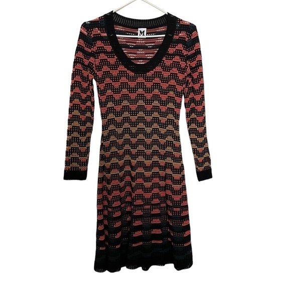 Missoni Crochet Zigzag Open Knit Dress - Picture 1 of 10